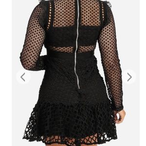 Crochet black dress